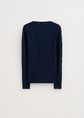 Lindo kanten top, donkerblauw, large