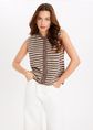 Coco mouwloos vestje, donkerbruin, large