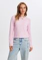 Longsleeve met wave structuur, middenroze, large
