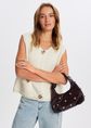 Tas met studs, bordeaux, large