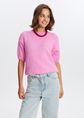 Korte mouwen trui, rose, large