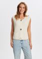 Spencer met knoopdetails, ecru, large