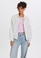 Bomberjack met polkadots, wit, large