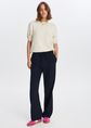 Pintuck broek, donkerblauw, large