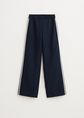Trackpants met streep, donkerblauw, large